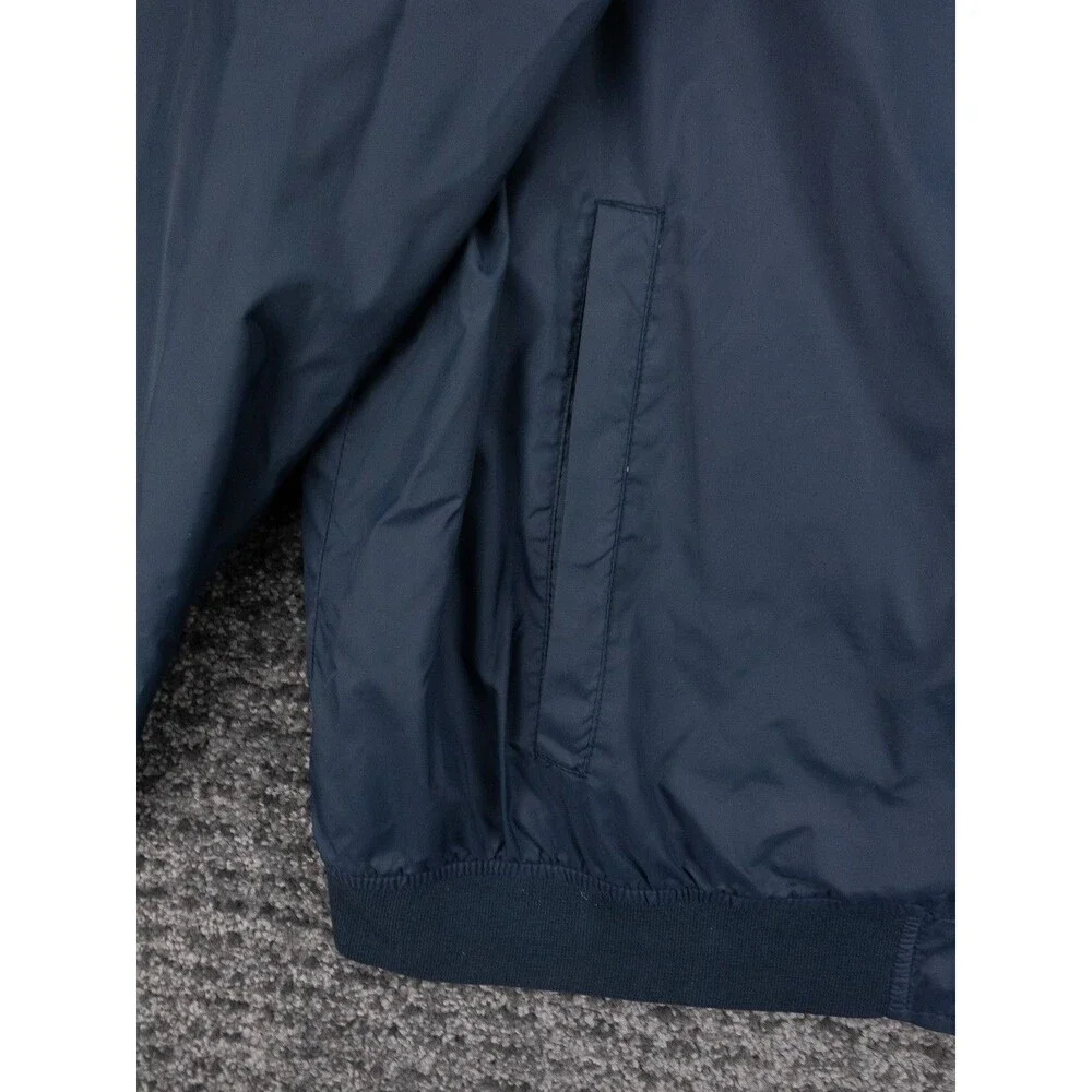Levis Jacket Mens 2XL Navy Blue Full Zip Lined Windbreaker Bomber Nylon Outdoor